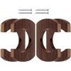 Generic Rastrelliera per pagaia in legno, supporto da parete per kayak, 4 remi da | Dragon Boat Remi Rack per collezionisti appassionati di canoisti canoisti pescatori cantina capanno garage capanno negozio