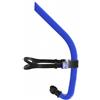 FytStycale Boccaglio in Silicone Snorkel per Nuoto Allenamento Respiratore Tubo Frontale con Pezzo Bocca Alimentare Montaggio Centrale Aerodinamico Vestibilità, Bianco