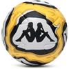 Kappa Helium 20.3I - Pallone da calcio a 6 pannelli, colore: bianco/nero | Pallone da calcio cucito a macchina a 6 pannelli con guscio microtesturizzato, pensato per l'allenamento.