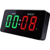 YUEHISY Timer Palestra Orologio, Display LED 12 Pollici, con Telecomando | Doppio Controllo, Ricaricabile, Magnetico/Parete/Supporto, Luminosità e Volume Regolabili, Punteggio in Tempo