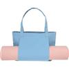 YELARXI Borsa da yoga da donna, borsa tote con tappetino da yoga, pilates, spalla in tela, adatta per ufficio, attività all'aperto, palestra, treno, viaggi, pilates, allenamento)