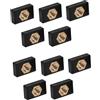 TKOWTB 10PCS Kayak Montaggio Laterale Scorrevole Binario Silders Canna Da Pesca Pole Holder Base di Montaggio Dado Scorrevole