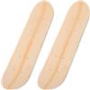 TEHAUX 2 Pezzi Skateboard Grezzo in Acero, Doppia Faccia, Beige