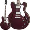 Epiphone ispirato a Gibson Noel Gallagher Riviera rosso vino scuro