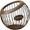 EpheyFIF Porta capsule espresso e organizer da scrivania con struttura in ferro battuto antiruggine, per cucina e ufficio (caffè)
