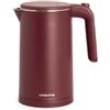 CREATE/KETTLE STUDIO PRO/Bollitore elettrico da 1L bordeaux/Controllo della temperatura, funzione mantieni caldo, sistema di avvolgimento del cavo, spegnimento automatico, 1000W