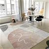Tzvpsu Tappeto complementi d arredo salotto tappetto gioco bambino morbido Motivo geometrico graffiti grigio marrone rosa arredo casa 120x160cm