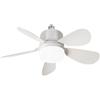 MuchLuckystar Ventilatore da soffitto con luce LED, telecomando per un design versatile per qualsiasi stanza con stile moderno ad alta efficienza energetica per camera da letto, soggiorno, sala da pranzo (420 mm)