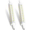 LedWekei 2 Lampadine LED R7S da 118 mm, 15 W, 80 perline 2835SMD, equivalenti a 150 W alogena, doppio attacco, per illuminazione a lungo raggio e paesaggistica, bianco freddo 6500 K