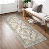BEIMO Tappeto Salotto Pelo Corto Vintage, Tappeto Camera Da Letto, Tappeti Estivo Salotto Antiscivolo Lavabile, Tappeti Persiano per Corridoio, Soggiorno, Sala, Beige, 80x200cm