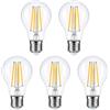 XSFGXS Lampadina LED A60 E27 10W 3000K 1100LM, 5 Pezzi