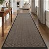 DEXI Passatoia Corridoio 60 x 180 cm, Antiscivolo, Nero | Fondo in Gomma, Trattiene lo Sporco e l'Umidità, Facile da Pulire, per Ingresso, Cucina e Corridoio