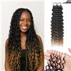 Renyarch Miracle Deep Wave Mini Knots Crochet Human Hair Bundles for Black Women 18 Pollici Crochet Human 50g 40c T30# Water Wave Wet and Wavy Invisible Knotless Curly Extensions