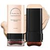 LAKVIL 1 PCS Fondotinta multiuso in crema,Double Head Foundation Make, con pennello, correttore a doppia testa e barra di contorno, impermeabile, finitura opaca naturale (A)