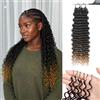 Renyarch Miracle Deep Wave Mini Knots Crochet Human Hair Bundles for Black Women 22 Pollici Crochet Human 50g 40c T30# Water Wave Wet and Wavy Invisible Knotless Curly Extensions