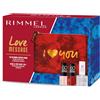 Rimmel London Kit Regalo Donna Love Message, Pochette Small Red con Nail Base & Top Coat 5in1 e Smalto Unghie 60 Seconds Colore 210 Ethereal e 315 Queen of Tarts