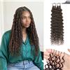 Renyarch Miracle Deep Wave Mini Knots Crochet Human Hair Bundles for Black Women 20 Pollici Crochet Human 50g 40c 4# Water Wave Wet and Wavy Invisible Knotless Curly Extensions