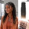 Renyarch Miracle Deep Wave Mini Knots Crochet Human Hair Bundles for Black Women 16 Pollici Crochet Human 50g 40c T30# Water Wave Wet and Wavy Invisible Knotless Curly Extensions