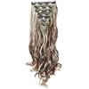 XFSRG Extension Capelli a Clip Ondulate Lunghe in Extension Clip Estensioni di Posticci Capelli per Donna Effetto Naturale Volume e Lunghezza (Sfumatura Di Colore)