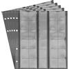Prophila Collection 5 Numismatic Prophila Kobra Coin Sheets, 30 Pockets up to 25 mm Ø, e.g. 5 DM, 2 DM