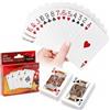 Generico Carte da Gioco Poker Plastificate, Mazzo da 54 Carte Professionali Resistenti all'Acqua e all'Usura, Finitura Liscia, Ideali per Texas Hold'em, Burraco, Scala 40 e Giochi di Carte