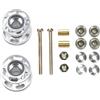 Generic Per Tamiya Per Mini 13-12mm Colorati Doppi Rulli Guida 4WD Auto-2 Pezzi Di Ricambio In Alluminio Leggero Con Cuscinetti Dadi Viti Ricambi RC