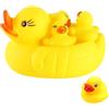 Noaxylic Set 4 Pezzi Decorativi Paperelle in Gomma, Ornamenti per Vasca e Piscina
