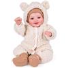 BABESIDE Bambole Reborn Baby Realistica Sunny Girls 17 Pollici | Corpo in Tessuto Morbido, Capelli Dipinti a Mano, Dolce Sorriso, Accessori Inclusi, Regalo per Bambini dai 3 Anni in Su
