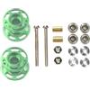 Generic Per Tamiya Per Mini 13-12mm Colorati Doppi Rulli Guida 4WD Auto-2 Pezzi Di Ricambio In Alluminio Leggero Con Cuscinetti Dadi Viti Ricambi RC