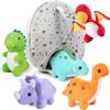 BenBen 5 pezzi Peluche Dinosauro 15 cm Peluche con Borsa Simpatico Regalo Morbido per Bambini e Bambine