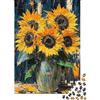9K4D7V2G Girasole Natura Morta Puzzle 1000 Pezzi per Adulti Carta Relax Mente Decorazione Casa Regalo 52x38cm/1000pcs