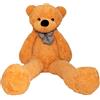 MAKOSAS Orsacchiotto morbido peluche per bambini, 180 cm (arancione)
