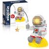 HIGH GODO Space Astronauta Micro mattoncini con luce, 900 pezzi, mini figure decorative, luna astronauta, regali per adulti e ragazzi