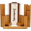 SunNordic SunNordik Kubb Gioco di lancio vichingo, gioco di scacchi svedese in legno di gomma di alta qualità, con borsa per il trasporto in tela e istruzioni per il gioco, gioco robusto per bambini e adulti