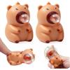 Henjunu 2 Pezzi Giocattoli Antistress di Capibara, Capybara Squeeze Toy | Giocattolo da Schiacciare a Forma diCapibara, Taba Squishy, Palla Antistress per Bambini e Adulti