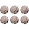 Fabulous Arcade Set di 6 pulsanti di gioco arcade Clipsable SANWA OBSF-30 Colore: Bianco Retro Gaming Bartop Videogiochi