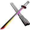 Denash Spark Sword, Lama Spark da 30,7 con Luci e Suoni Multicolore Lampeggianti, Spada Illuminata Portatile con Fodero per Cosplay e Display