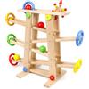 KABENFIS Rampe di Legno Race Tracks In Legno Glider Track Set Giocattoli Educativi per Bambini
