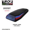TPZ Italia BMW M 1000 RR 2021-2022 Rivestimento Sella BMWRRDC-2RDB-2 TPZ rosso / blu COM...