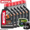 Motul Suzuki GSX 1100 G 1990-1993 Tagliando Olio Motul 7100 4T 10W-40 6 litri filtro