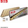 DID Catena trasmissione Moto DID 530ZVMX2 120 maglie passo 530 X-RING Oro Rivetto