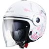 Caberg CASCO CABERG UPTOWN BLOOM WHITE/SILVER/PINK TG. M