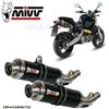 MIVV Scarico doppio YAMAHA MT-03 660 2012 2013 MIVV Gp Carbonio sottosella