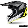 Airoh AI34A13TW2WLC-S CASCO CROSS AIROH TWIST 2.0 TECH YELLOW TAGLIA S TW2T31