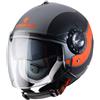 Caberg C6FG00J5#XL CASCO CABERG JET RIVIERA V3 SWAY MATT GUN METAL / BLACK / ORANGE F T
