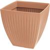 Prosperplast Vaso Latia Square MIDL Ø30x30 Terracotta