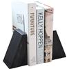 Fox Run Fermalibri decorativi in marmo nero, set di 2 reggilibri pesanti, 7,6 x 12,7 cm