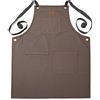 OUTSET 76472 - Grembiule da griller, con tasche multiple, tela, colore: Marrone