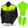 Ufo Plast GIACCA ENDURO UFO TAIGA MANICHE STACCABILI PROTEZIONI GIALLO FLUO NERA TG. M JA1
