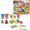 Lexibook, Pasta da Modellare Fluorescente Dino, Blu Viola Rosso Arancione Verde Giallo Rosa, CRDOUGH11LXB